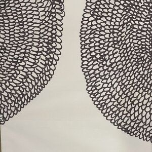 NWT Set of 2 Marimekko "Pippurikera" Gray and Black Abstract Cotton Pillowcases